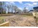 A large backyard enclosed by a wooden fence, ready for landscaping at 5108 Potter Rd, Matthews, NC 28104