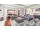 Spacious living room with hardwood floors and comfortable seating arrangements at 7308 Amberwood Ct, Charlotte, NC 28226