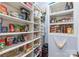 Well-organized walk-in pantry with ample shelving for all your storage needs at 7308 Amberwood Ct, Charlotte, NC 28226