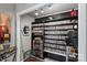 Cozy living room features a large collection of CDs on built-in shelving units at 106 Brookwood Ln, Taylorsville, NC 28681