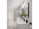 Bright bathroom featuring a double vanity sink, a walk-in shower, and modern finishes at 1511 Churchill Downs Dr, Waxhaw, NC 28173