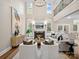 Bright and airy living room featuring a cozy fireplace, large windows, and stylish furnishings for comfortable living at 1511 Churchill Downs Dr, Waxhaw, NC 28173