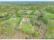Aerial view of wooded property, home, and driveway at 2236 Tuckaway Rd, Rock Hill, SC 29730