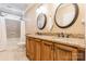 Bathroom featuring a double vanity with granite countertops and tiled floors at 2236 Tuckaway Rd, Rock Hill, SC 29730