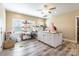 Bright craft room with a ceiling fan and large center island at 2236 Tuckaway Rd, Rock Hill, SC 29730