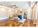 Spacious main bedroom boasts hardwood floors, tray ceilings, and neutral paint at 2236 Tuckaway Rd, Rock Hill, SC 29730