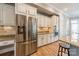Spacious kitchen with stainless steel refrigerator and abundant cabinet space at 2616 Creek Manor Dr, Waxhaw, NC 28173