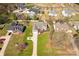 An aerial view of this house features a meticulously landscaped yard and beautiful neighborhood at 282 W Shiloh Unity Rd, Lancaster, SC 29720