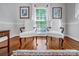 Bright, light filled sitting area with hardwood floors, large window and sophisticated neutral paint at 3412 Country Club Dr, Gastonia, NC 28056