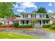 Charming two-story home featuring a welcoming front porch and beautifully landscaped front yard at 3726 Providence Rd, Charlotte, NC 28211