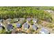 Aerial view features cozy neighborhood with surrounding lush greenery, offering a private feel at 3908 Parkers Ferry Rd, Fort Mill, SC 29715