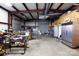 Large garage with industrial equipment and ample storage space at 4229 Motocross Trl, Edgemoor, SC 29712