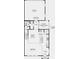 Detailed first floor floorplan showcasing the layout of the kitchen, garage, and outdoor living space at 8642 Miles Gap Rd, Indian Land, SC 29707