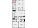 Second floor floorplan with Owner's Suite, Loft, bedrooms and laundry room for convenient living at 8642 Miles Gap Rd, Indian Land, SC 29707