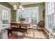 Bright breakfast nook with a dining table set and large windows that provides plenty of natural light at 1027 Brookline Dr, Huntersville, NC 28078