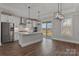 Modern kitchen featuring stainless steel appliances, an island and contemporary lighting at 2078 Fordhill St, Rock Hill, SC 29732