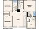 Second floor plan featuring bedrooms, bathrooms, a loft and laundry room at 2581 Blue Sky Meadows Dr, Monroe, NC 28110