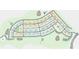 Community map showing building locations, roads, greenways, a pool, and a cabana at 8654 Miles Gap Rd, Indian Land, SC 29707