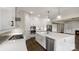 Bright kitchen with a large island, stainless steel appliances, and custom cabinetry at 2017 Belle Grove Dr, Waxhaw, NC 28173