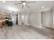 Open-concept living space connecting to the kitchen, featuring resilient flooring and neutral color palette at 570 Key West Ave, Kannapolis, NC 28081