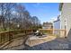 Inviting back deck featuring a seating area with serene views of the trees and backyard at 6004 Clover Hill Rd, Indian Trail, NC 28079