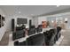 Home theater with leather recliners, large screen TV, and a popcorn machine for the ultimate viewing experience at 6004 Clover Hill Rd, Indian Trail, NC 28079