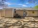 The home's backyard includes a wooden deck and ample space for outdoor activities at 10707 Copper Field Dr, Pineville, NC 28134