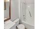 Clean, bright bathroom with a shower-tub combo and updated vanity at 10707 Copper Field Dr, Pineville, NC 28134