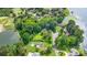Aerial view of property near golf course, lake, and neighborhood highlighting location and surroundings at 3004 Vernell Ln, Shelby, NC 28150