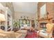 Inviting living room with hardwood floors, fireplace, and built-in shelving at 3004 Vernell Ln, Shelby, NC 28150