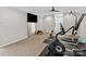 Large basement gym area featuring modern exercise equipment and ample open space at 121 Hanks Bluff Dr, Mooresville, NC 28117