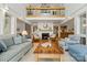 Bright living room with a fireplace, wooden accents, soaring ceilings, and plenty of natural light at 121 Rhinehill Dr, Mooresville, NC 28117
