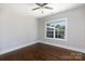 Bedroom with hardwood floors and a large window at 1300 Aragon Beach Rd, Rock Hill, SC 29732