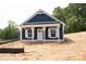 Charming blue home featuring a covered porch with stylish white trim and eye-catching design at 1432 Blackbird Dr, Clover, SC 29710