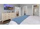 Stylish bedroom with TV, closet, and bathroom access at 18009 Kings Point Dr # C, Cornelius, NC 28031