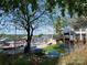 Inviting community area with picnic tables, marina access, and outdoor seating at 18009 Kings Point Dr # C, Cornelius, NC 28031