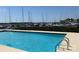 Inviting community pool offering waterfront views of the marina and nearby boats at 18009 Kings Point Dr # C, Cornelius, NC 28031