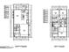 Architectural plan showcasing the layout of the second and third floor featuring the living room, kitchen, bedrooms, and balconies at 226 E Morehouse Ave # Twnh B, Mooresville, NC 28117
