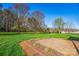 Expansive backyard featuring a stone patio and lush green lawn, perfect for outdoor enjoyment at 229 River Birch Dr, Salisbury, NC 28146