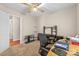 Bedroom featuring a built-in desk, carpet flooring and plenty of light at 2341 Shannon Dr, Belmont, NC 28012