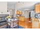 Open-concept kitchen featuring updated appliances, an island, and ample counter space at 2341 Shannon Dr, Belmont, NC 28012