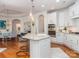 Modern kitchen with stainless steel appliances, a spacious island, and stylish pendant lighting at 2342 Wesley Landing Rd, Waxhaw, NC 28173