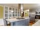 A modern kitchen with stainless steel appliances and a center island with seating at 2482 Kings Grant Rd, Lincolnton, NC 28092