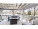 Comfortable patio with furniture, overhead covering and view of the yard at 2482 Kings Grant Rd, Lincolnton, NC 28092