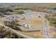 Aerial view showcasing a community sports complex with baseball fields and green spaces, a recreation destination at 276 Annatto Way, Tega Cay, SC 29708