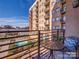Balcony with seating, overlooks the pool at 715 N Church St # 301, Charlotte, NC 28202