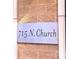 Building sign for 715 N. Church at 715 N Church St # 301, Charlotte, NC 28202
