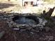 Charming backyard water feature with a rocky border and fountain, creating a serene outdoor space at 7218 Alexander Farm Rd, Monroe, NC 28110