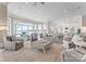 Open living space provides water views and features comfortable seating, perfect for entertaining at 8228 Bay Pointe Dr, Denver, NC 28037