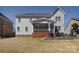 Expansive backyard with a screened porch and patio, perfect for outdoor entertaining and relaxing at 9007 Raven Top Dr, Mint Hill, NC 28227